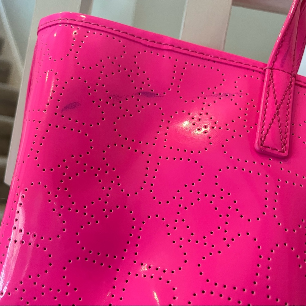 Kate Spade New York Molly Bikini Dot Large Women's Tote Bag - Neon Pink - Picture 9 of 16